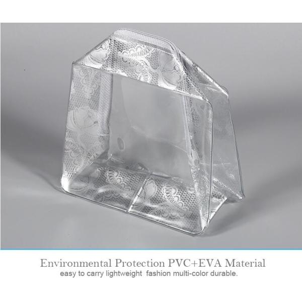 Frosted Makeup Cosmetic Bag Cloth Packaging With Slider Zip-Lock