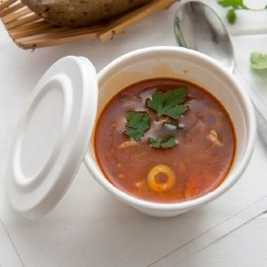 109MM Biodegradable Sugarcane Bagasse Cup Compostable Coffee Cup Lids