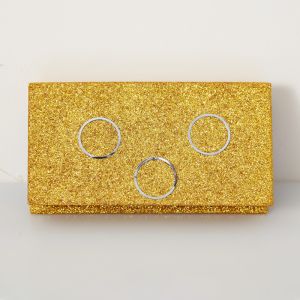 Customized Printed Paper Packaging Eyelashes Flip Top Box with Plastic Tray