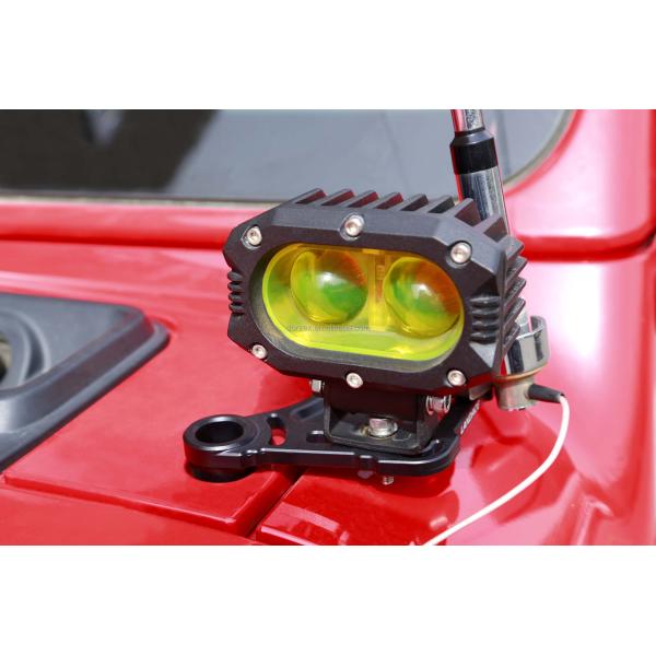 Aluminum Alloy A-Pillar Hood Mount Light Brackets for Jeep Wrangler JL 134*107*25mm