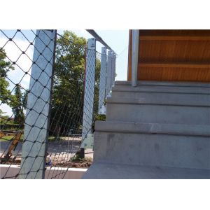 Knotted Diamond Fencing Stainless Steel Rope Mesh 304 Ss 80x80mm 2.0mm