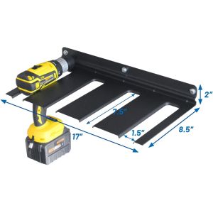 Customized Garage Storage Utility Rack 17inch Heavy Duty Bearing Capacity Metal