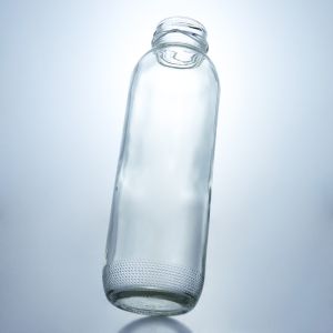 Customized Clear Frosted Glass Bottles for Beverage and Glass Collar within Your