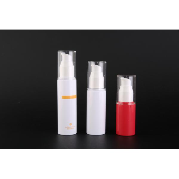 Buy PET Cylindrical Cosmetic Pump Bottle With External Spring Pump at wholesale prices