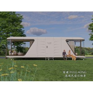 High quality luxury 8.5M*3.3M*3.2M Space capsule hotel room new space capsule