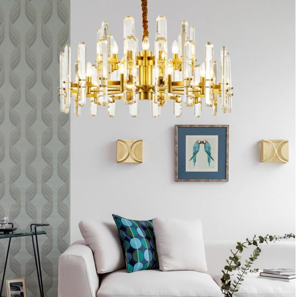 Clear Crystal Modern Pendant Light Hotel Decorative E14