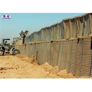 Military Sand Filled Barriers , Mil1 - Mil10 Welded Hesco Bastion Concertainer