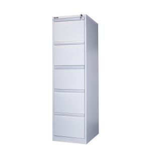Customized Kd Structure 5 Drawer Metal Filing Cabinet ISO14001 Certified