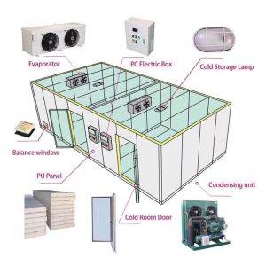 PU Sandwich Panel Refrigeration Cold Room Shocking Freezer vegetable cold