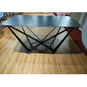 Indoor 40*80*76.5cm Painting Wrought Iron Table
