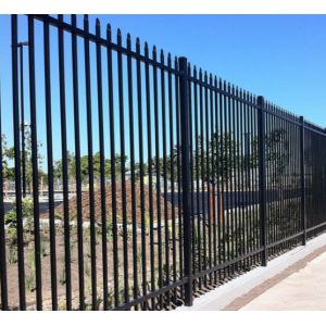 Wrought Iron Zinc Steel Palisade Fencing Easily Assembled Eco Friendly
