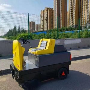Pure Electric Portable Ride On Floor Sweeper Cleaning Machine With Automated