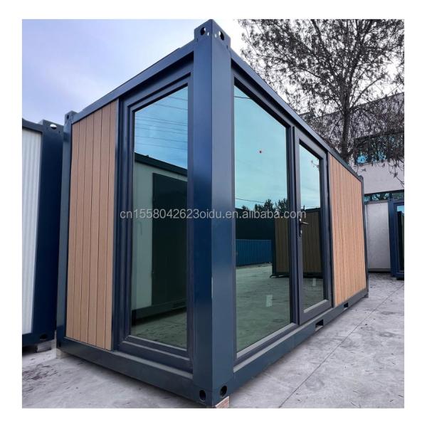 EU 20ft Modern Luxury Prefab House Outdoor Garden Wooden Houses with Steel Structure Sandwich Panel Material