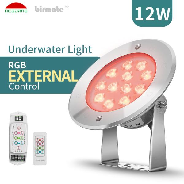 Buy RGB External Control Underwater LED Spotlights 12W Ip68 Waterproof at wholesale prices