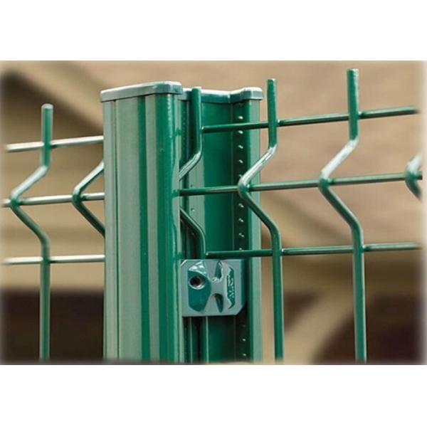 PVC Trange Bending Wire Mesh Fence Used In Airport 5mm * 75mm * 75mm * 1.8m * 3m Panel