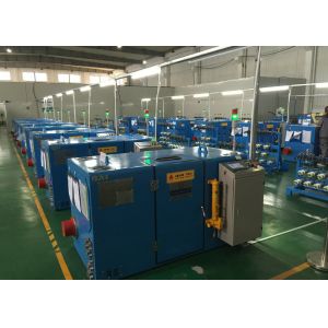 Sky Blue Copper Wire Twisting Machine , Touch Screen Operation