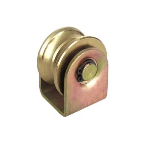 3.54" 90mm Sliding Gate Wheel Bearings Double Bracket Y Groove