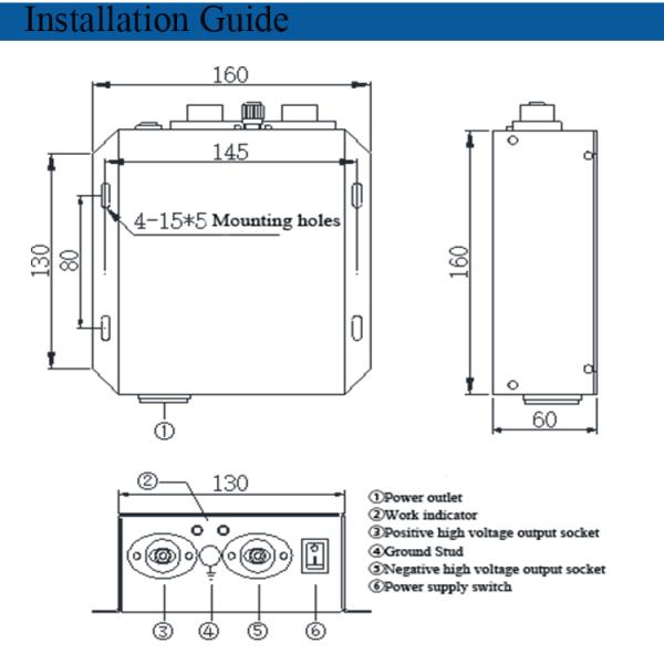 5W Power Supply AP-DC7201 DC High Pressure Anti Static Device Electricity Generator