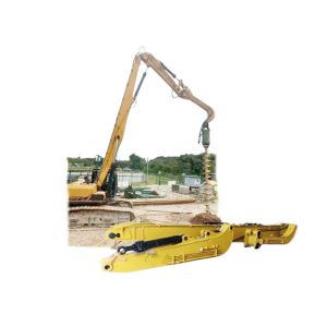 16m 18m 19m Excavator Piling Boom And Arm Pile Driver Attachment High Strength