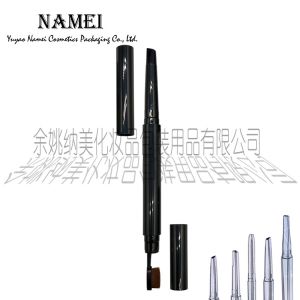 Custom Waterproof Auto Eyebrow Pencil With Brush Silk Screen Printing