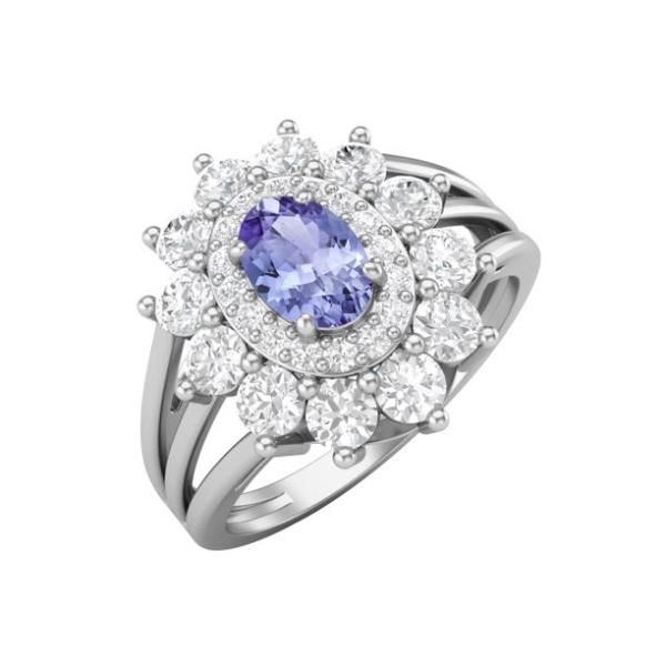 Buy Tanzanite & White Lab-Created Sapphire Boxed Set Sterling Silver at wholesale prices