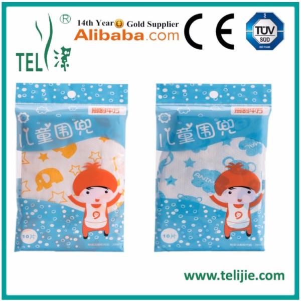 Baby Paper Aprons NonWoven Disposable Paper Bibs WaterProof