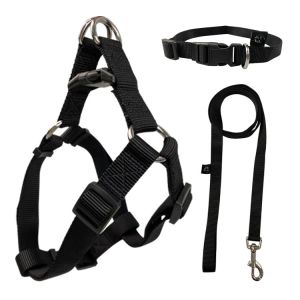 Padded Dog Harness Set Soft Durable No Pull Dog Harness Easy To Clean