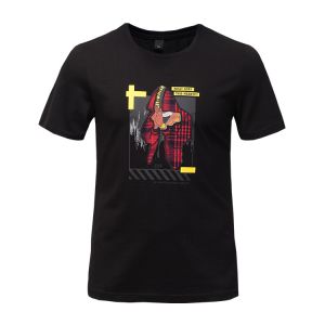 Cartoon Pattern Mens Trendy T Shirts Jersey Package Size 40 X 30 X 0.4 Cm