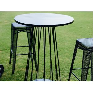 Wooden Iron Dia 70cm Bar Height Table