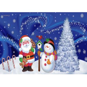 Factory direct Produce Christmas Day polyester material Area rug 152x244cm