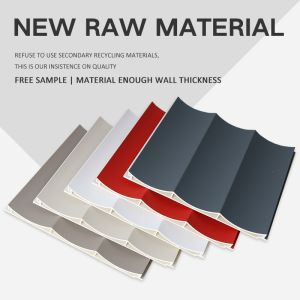 15mm Wood Plastic Composite Wall Cladding WPC Fluted Wave Panel