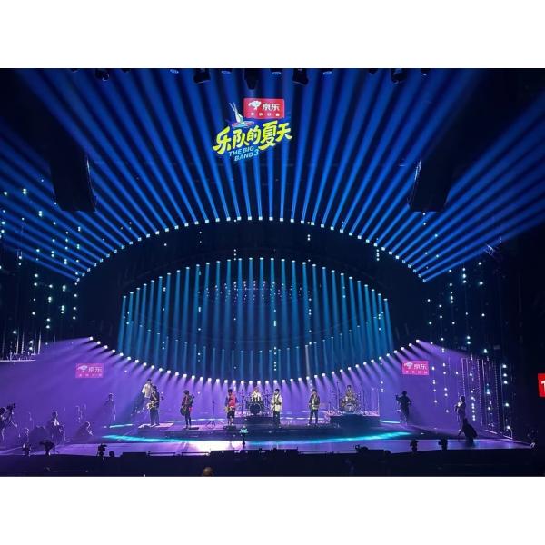 Project Installation 300w Moving Head RGBW 4in1 Wash Effect LED Lights for Wedding Stage