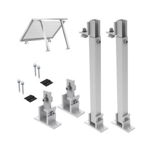 60M/s Wind Load Adjustable Aluminum Solar Panel Mounting Bracket for Small Panel