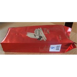 Coffee Red Plastic Pouches Packaging Food Grade With Bottom
