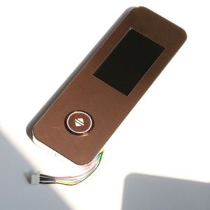 China Slender Elevator LOP with Push Button Titanium Plating Materials on sale