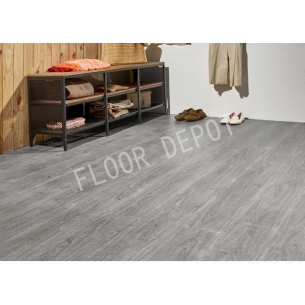 Waterproof Stone Plastic Composite Flooring 4mm Thickness Embossed / Hand -