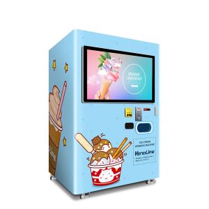 Automatic Ice Cream Vending Machine 850W Power Supply ODM Available