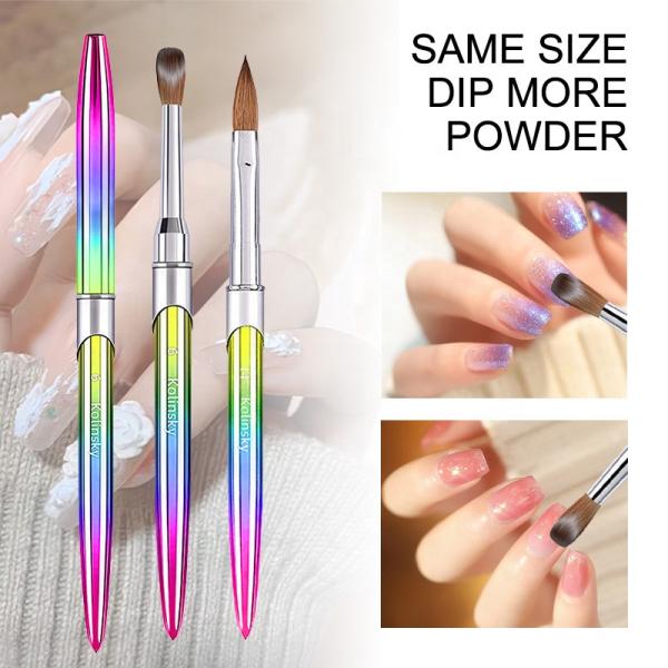 Professional Acrylic Liquid for Nail Art Pen Brushes UV Gel Nail Kolinsky Acrylic Powder Nail Art Brush Manicure Different Type