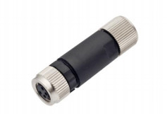 Customizable M8 IP67 3/4pin Straight Female Metal Plug with Screw Terminal