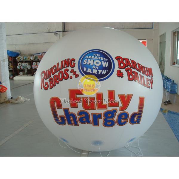 Buy White Reusable durable advertising helium balloons for Entertainment events at wholesale prices