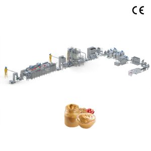 De-gassing Function Crispy Peanut Butter Production Line With Mixing Tank And
