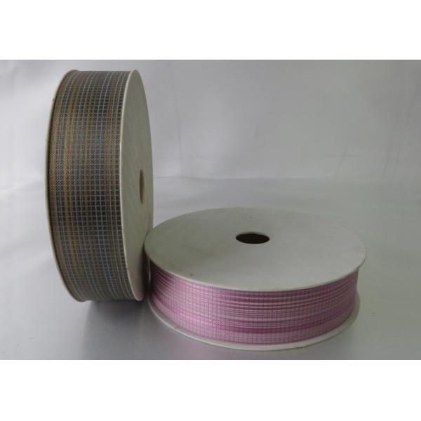 Personalised PP printed and embossed ribbon fabric and non - woven 12mm - 100mm Width
