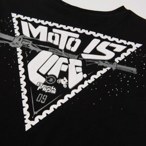 White and Black 100% Cotton Men's T-Shirts Custom Printing Knitted Weaving