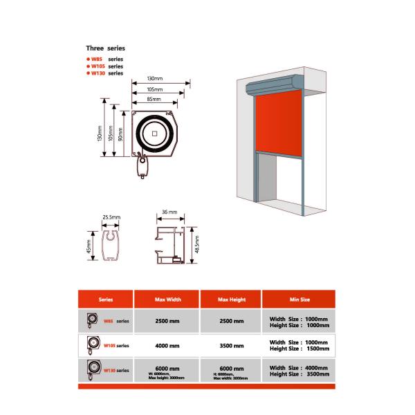 Wind Proof Zip Track Blind , Motorized Roller Blinds SUNC Terrace Cover