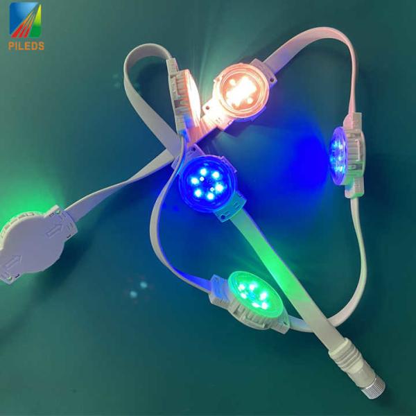 50mm DC24V LED Pixel Dots Light DMX512 RGBW 2w IP68 For Outdoor Building