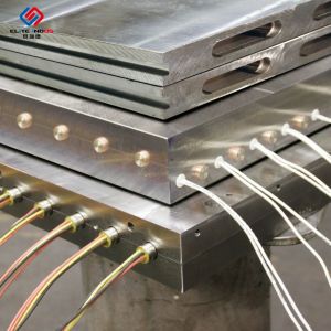 350 C Hydraulic Electric Heated Platens Polymer Composite Films Plates Forming