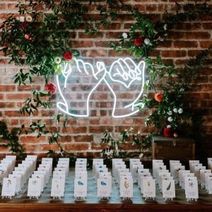 Silicon 110v Wall Mounted Neon Light Beautiful Neon Sign 65cm