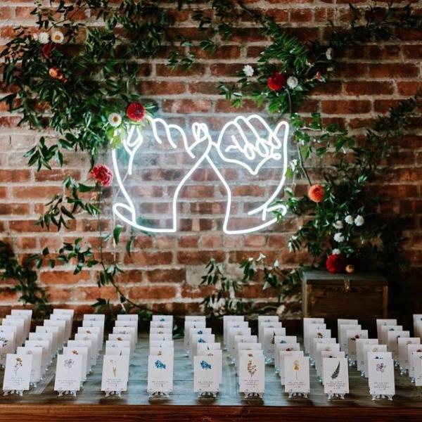 Buy Silicon 110v Wall Mounted Neon Light Beautiful Neon Sign 65cm at wholesale prices