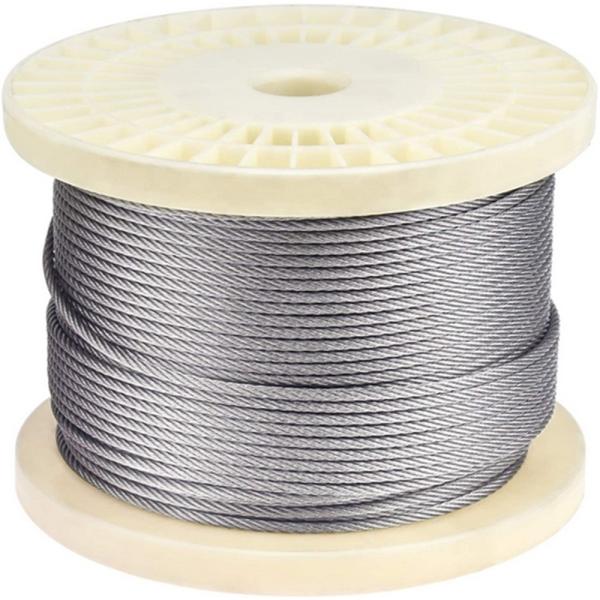Buy 1/8" Type 316 Stainless Steel Wire Rope for Deck Railing T316 Aircraft Steel Cable at wholesale prices