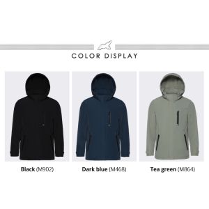 Tea Green Waterproof Windproof Winter Jacket Demi Season Coat Hooded